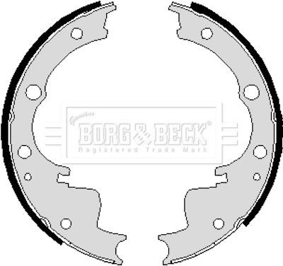 BORG & BECK Комплект тормозных колодок BBS6192